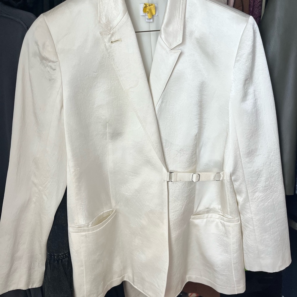 Anna October copy x J. Crew Ivory Suit